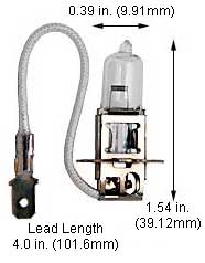 Specialty Automotive Halogen Capsules H3-12/55W (64151) AUTO 12V 5