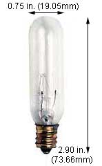 Incandescent Exit Sign Bulbs 15T6CL