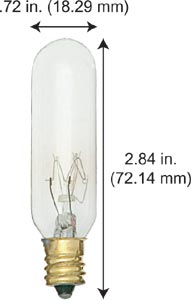 Incandescent Exit Sign Bulbs 15T6CL