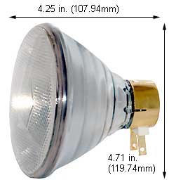 Incandescent Incandescent Par38 75PAR3SP 120V 