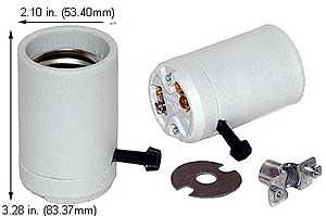 Incandescent Sockets - Adaptors 8407A-3W 3WAY MOGUL (B-408)