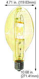 H.I.D. Metal Halide BT37 - ED37 M400U/YDX CLEAR YELLOW