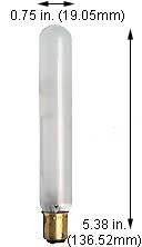 Incandescent Exit Sign Bulbs 7.4T61/2/DC/IF
