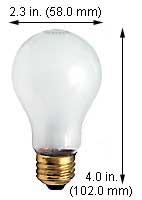 Incandescent Incandescent A19 50A19/RS ROUGH SERVICE