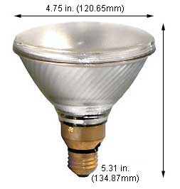 Tungsten Halogen(Quartz) Tungsten Halogen Bulbs Medium Par38 250PAR/CAP/SPL/SP10 120V