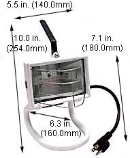 Fixtures Tungsten Halogen (Quartz) Fixtures Portable L-860 250W PORTABLE QU