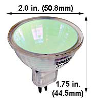 Tungsten Halogen(Quartz) Tungsten Halogen MR16 EXN/CG/GREEN 50W 12V MR16 FL40