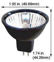 Tungsten Halogen(Quartz) Tungsten Halogen MR16 BAB/BLACK 20W 12V MR16 FLOOD
