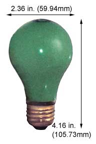 Incandescent Colored A Lamps 25A99G/SS SAFE-SHIELD