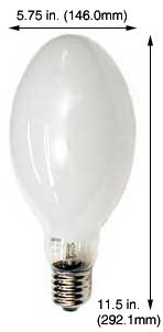 Shatter Resistant HID Safe-Shield LU400D/ECO/SSFC DIFFUSED E39