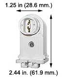Fluorescent Fluorescent Sockets Recessed DC Sockets (HO - VHO) #701