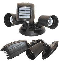Fixtures Incandescent Fixtures Par Holders DUAL OUTDOOR PAR FIXTURE W/PHOTO CELL