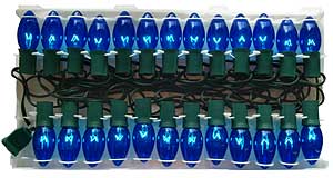 Specialty Decorative Light Strings C9 Strings C9-25-TB-G-12
