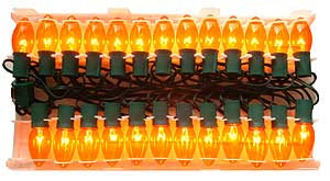 Specialty Decorative Light Strings C9 Strings C9-25-TA-G-12