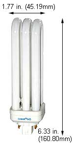Fluorescent Compact Fluorescent DLS(SLS) Shape Medium Screw CFM42W/GX24Q-4/841/DLS