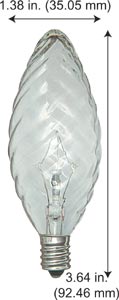 Incandescent Incandescent BCTwisted BC40CL TWISTED