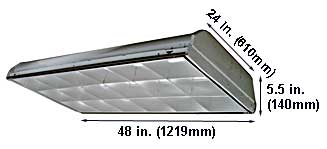 Fixtures Fluorescent Fixtures Layin DEEP CELL 2X4 3-F34T12
