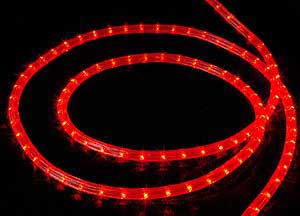 Specialty Rope Lighting 3-Wire Rope Lighting DL-3W-300-120V-LED-RED