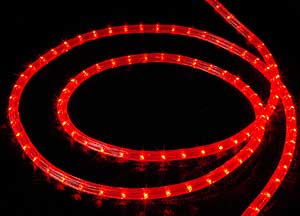 Specialty Rope Lighting 2-Wire Rope Lighting DL-2W-150-120V-LED-RED