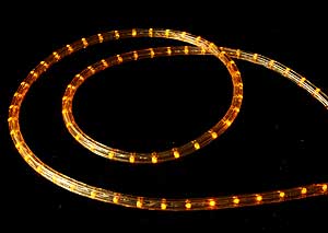 Specialty Rope Lighting 2-Wire Rope Lighting DL-2W-150-120V-LED-YELLOW
