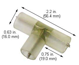 Specialty Rope Lighting Miscellaneous DL3-T-13MM 3WAY T CONNECTOR