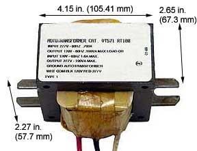 Fluorescent Ballasts & Dimmers Transformer VT571RT180