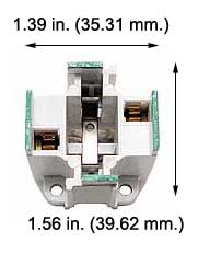 Fluorescent Fluorescent Sockets Compact Fluorescent Sockets 18W 2 PIN DOUBLE TWIN TUBE