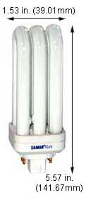 Fluorescent Compact Fluorescent DLS(SLS) Shape Medium Screw CFM32W/GX24Q-3/841/DLS