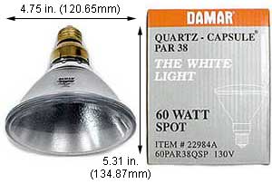 Tungsten Halogen(Quartz) Tungsten Halogen Bulbs Medium Par38 60PAR38QSP/10
