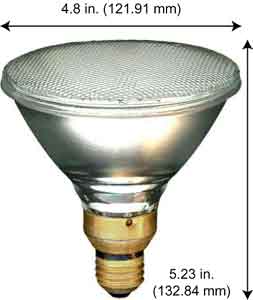 H.I.D. Metal Halide Par38 MP100/U/PAR38/3K/20 6PK