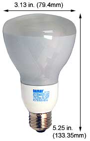 Fluorescent Compact Fluorescent Reflector Shape Medium Screw EL11W/R25/64K