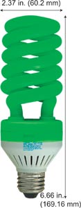 Fluorescent Compact Fluorescent Colored H30SL/FG/SS FLUORESCENT GREE