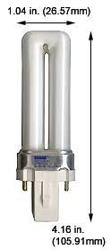 Fluorescent Compact Fluorescent Single Twin Tube F5TT/865/G23        