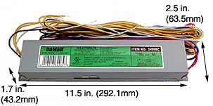 Ballasts Fluorescent Electronic Ballasts T12 EL2110-120/277HF      