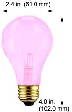Incandescent Colored A Lamps 25A99/TP