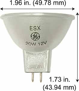 Tungsten Halogen(Quartz) Tungsten Halogen MR16 Q20MR16/C/NSP15 #20815