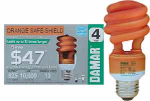 Fluorescent Compact Fluorescent Colored HM13SL/27K/4PK/ORANGE/SS