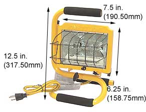 Fixtures Tungsten Halogen (Quartz) Fixtures Portable 500W 120V QUARTZ PORTABLE