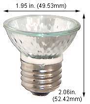 Tungsten Halogen(Quartz) Tungsten Halogen Bulbs Medium HR 16 Q35HR16/FL30/E26/CG