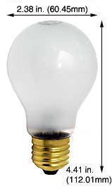 Incandescent Incandescent A19 100A 120V FROST/RP