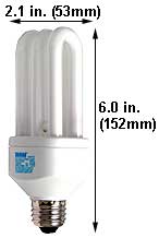 Fluorescent Compact Fluorescent DLS(SLS) Shape Medium Screw DLS/20/2700K