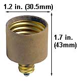 Sockets E12 E12 TO E26 ADAPTOR  75 WATT MAX