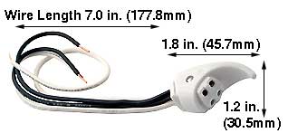 Sockets Fluorescent Sockets Circline Fluorescent Sockets CIRCLINE LAMP SOCKET W/ LEADS