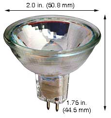 Tungsten Halogen(Quartz) Tungsten Halogen MR16 Q37MR16/IR/CG/SP10 12V (FRB)