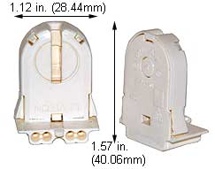 Fluorescent Fluorescent Sockets BiPin Sockets 13653-WP 