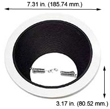 Fixtures Incandescent Fixtures Fixtures WHITE TRIM WITH BLACK BAFFLE