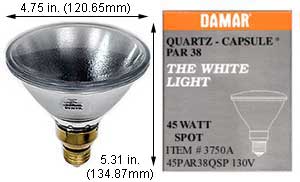Tungsten Halogen(Quartz) Tungsten Halogen Bulbs Medium Par38 45PAR38QSP/10