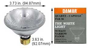 Tungsten Halogen(Quartz) Tungsten Halogen Bulbs Medium Par30SN 75PAR30QNFL/SN/25