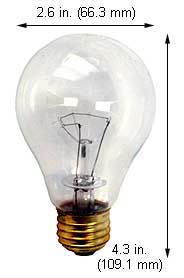 Incandescent Incandescent A21 135A21/TS