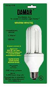 Fluorescent Compact Fluorescent DLS(SLS) Shape Medium Screw DLS/22/2700K